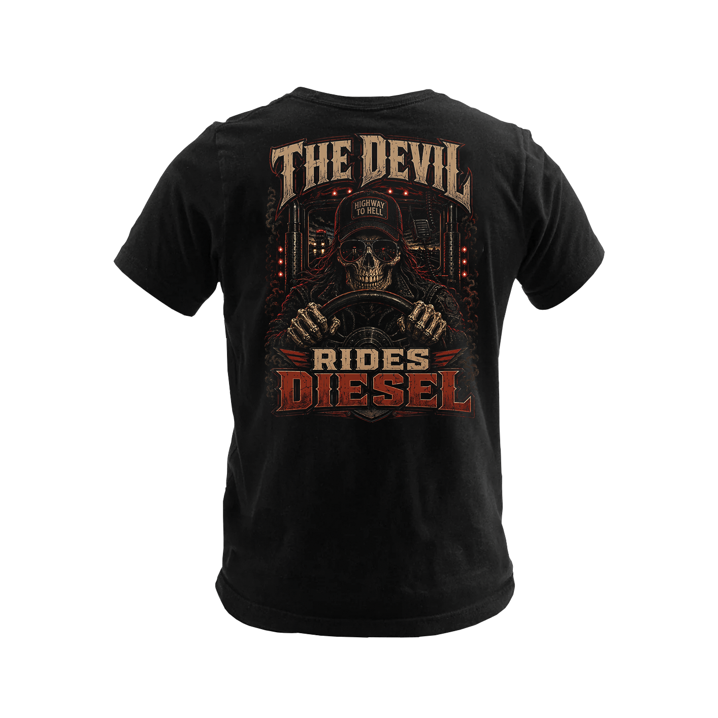 The Devil Rides Diesel - Premium Tee New