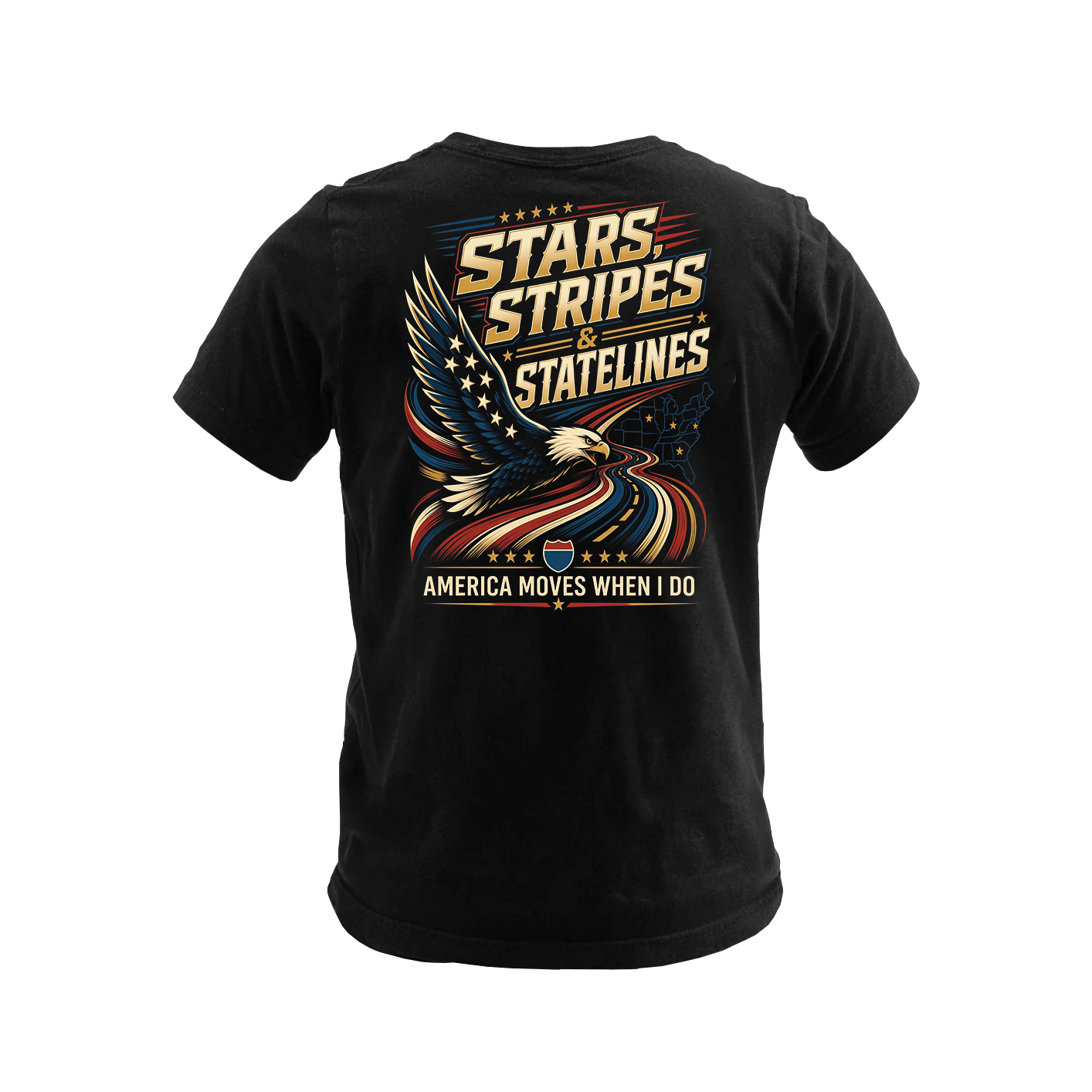 Stars, Stripes & State Lines V2 - Premium Tee New