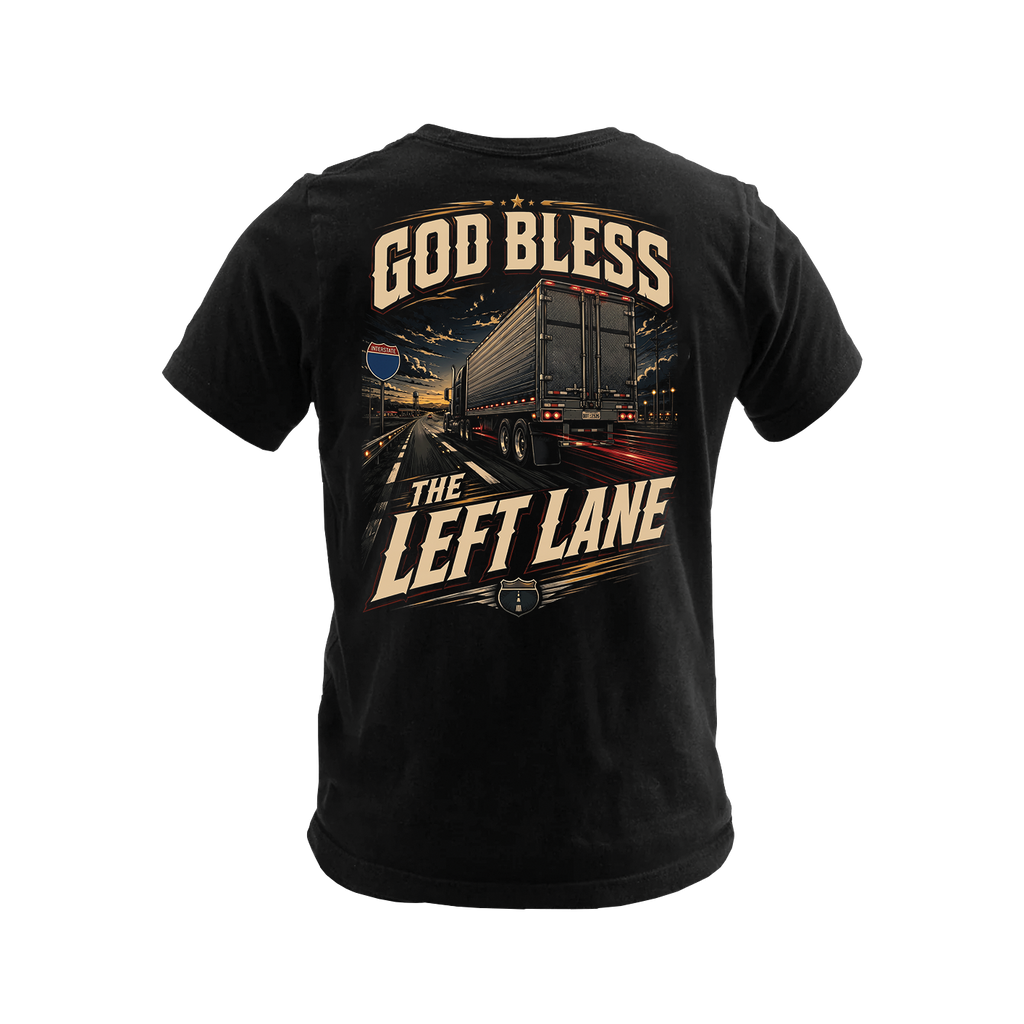 God Bless The Left Lane - Premium Tee New