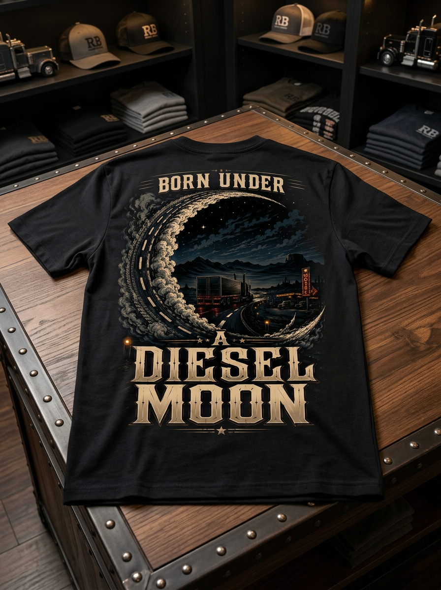 Born Under A Diesel Moon - Premium Tee New