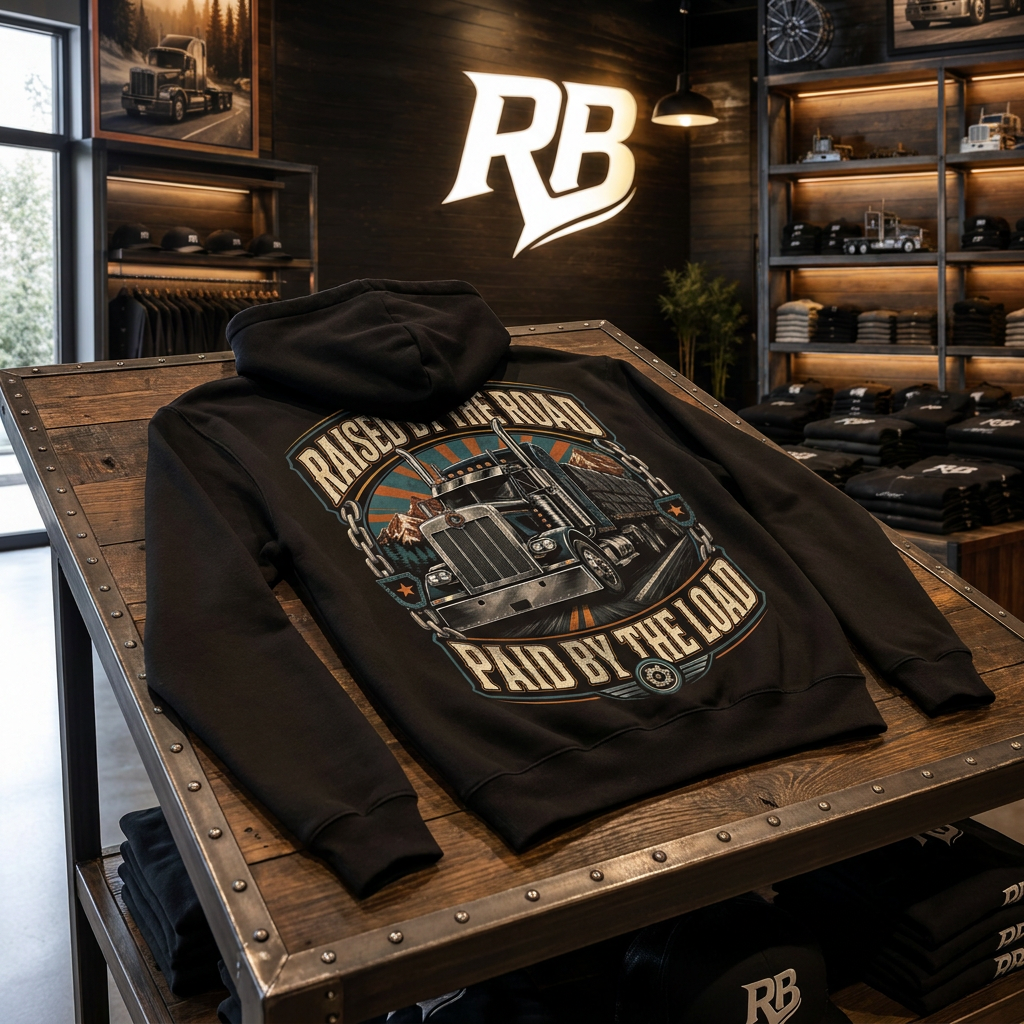 Raised By The Road. Paid By The Load – Hoodie