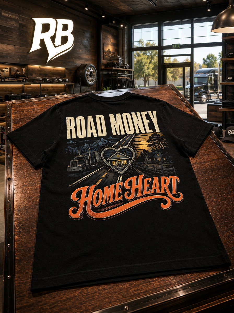 Road Money Home Heart - Tee Front Back