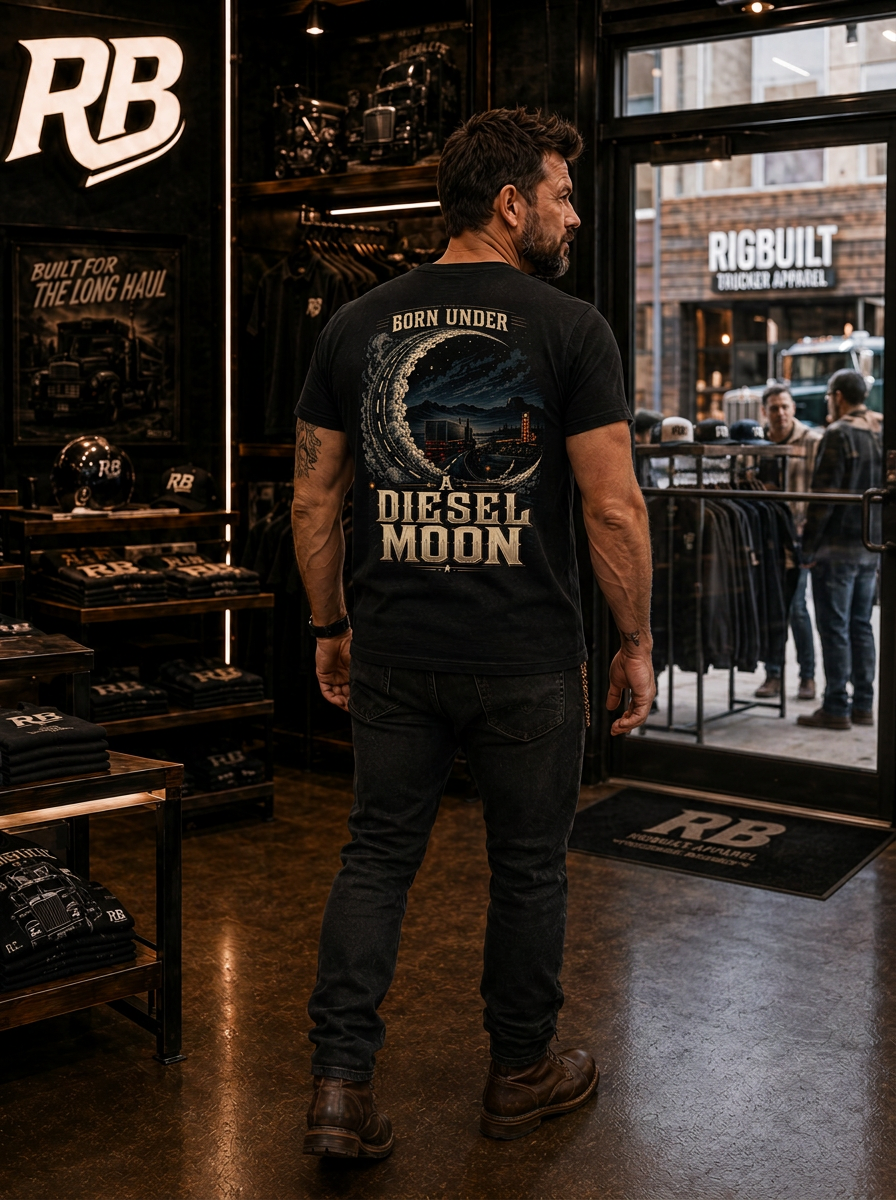 Born Under A Diesel Moon - Premium Tee New