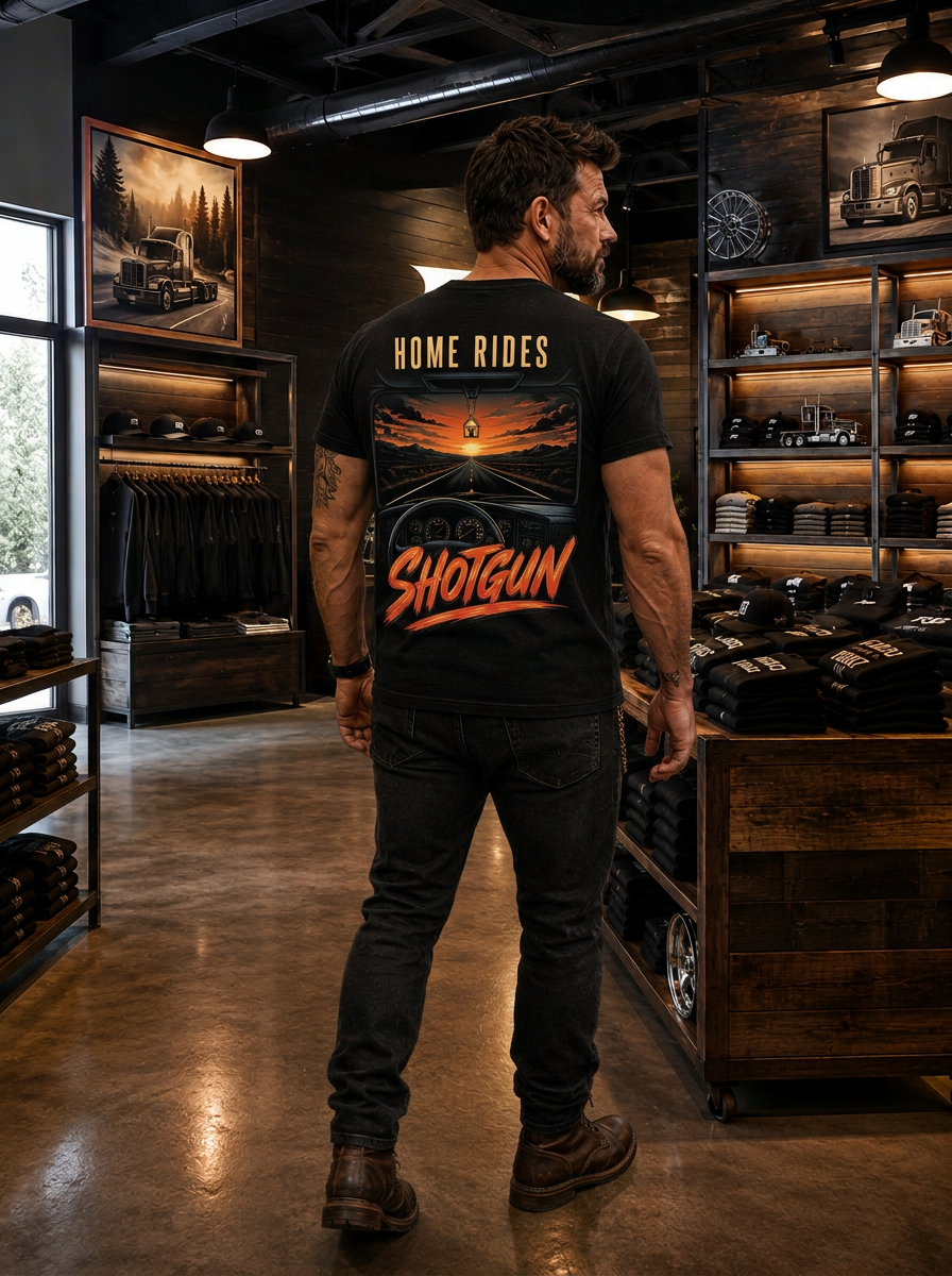 Home Rides Shotgun - Premium Tee New