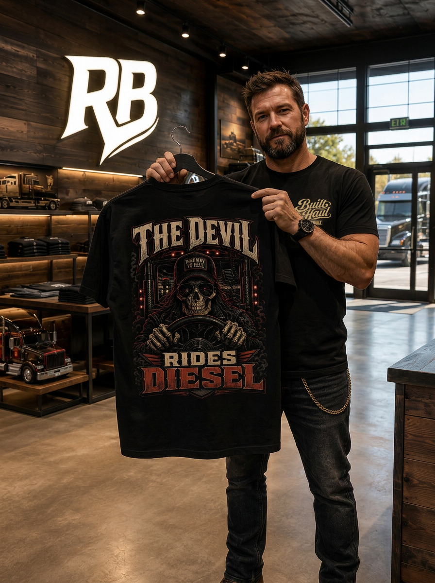 The Devil Rides Diesel - Tee Front Back