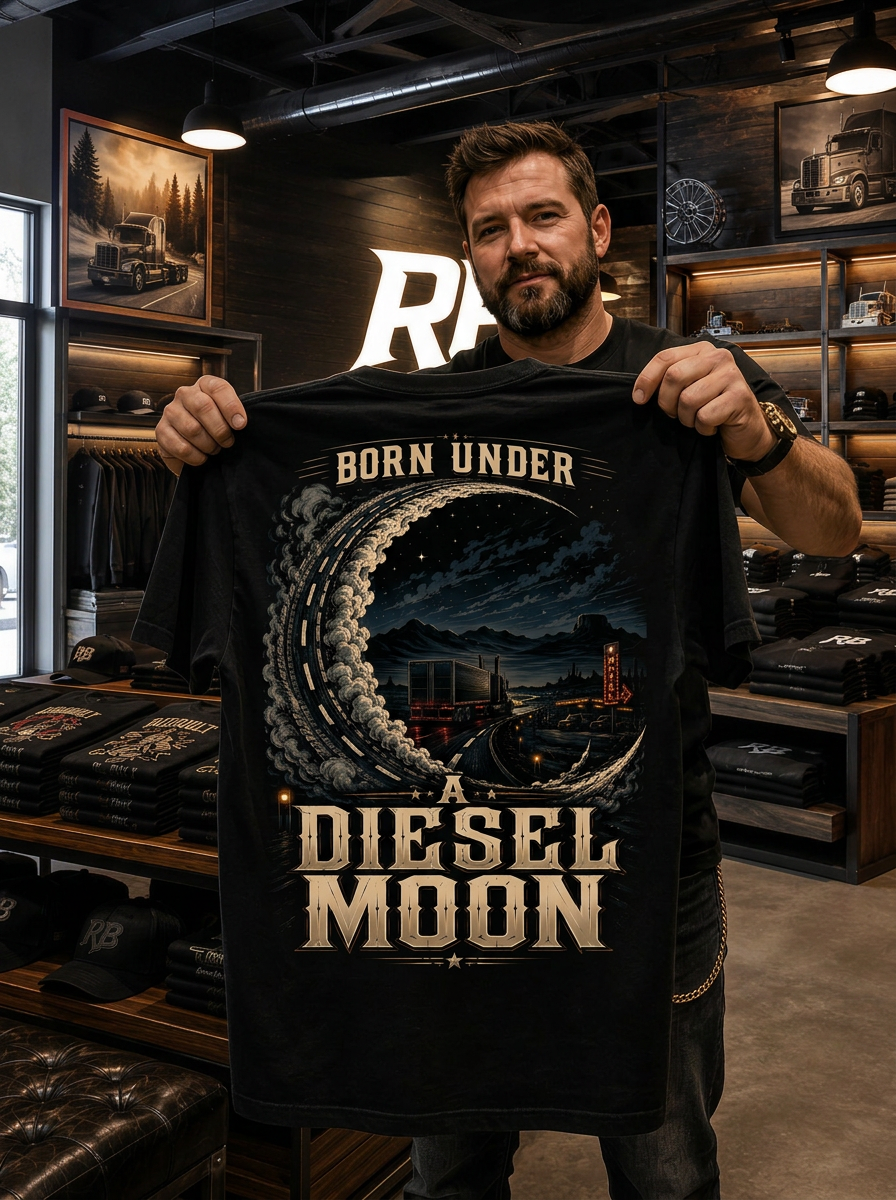 Born Under A Diesel Moon - Premium Tee New