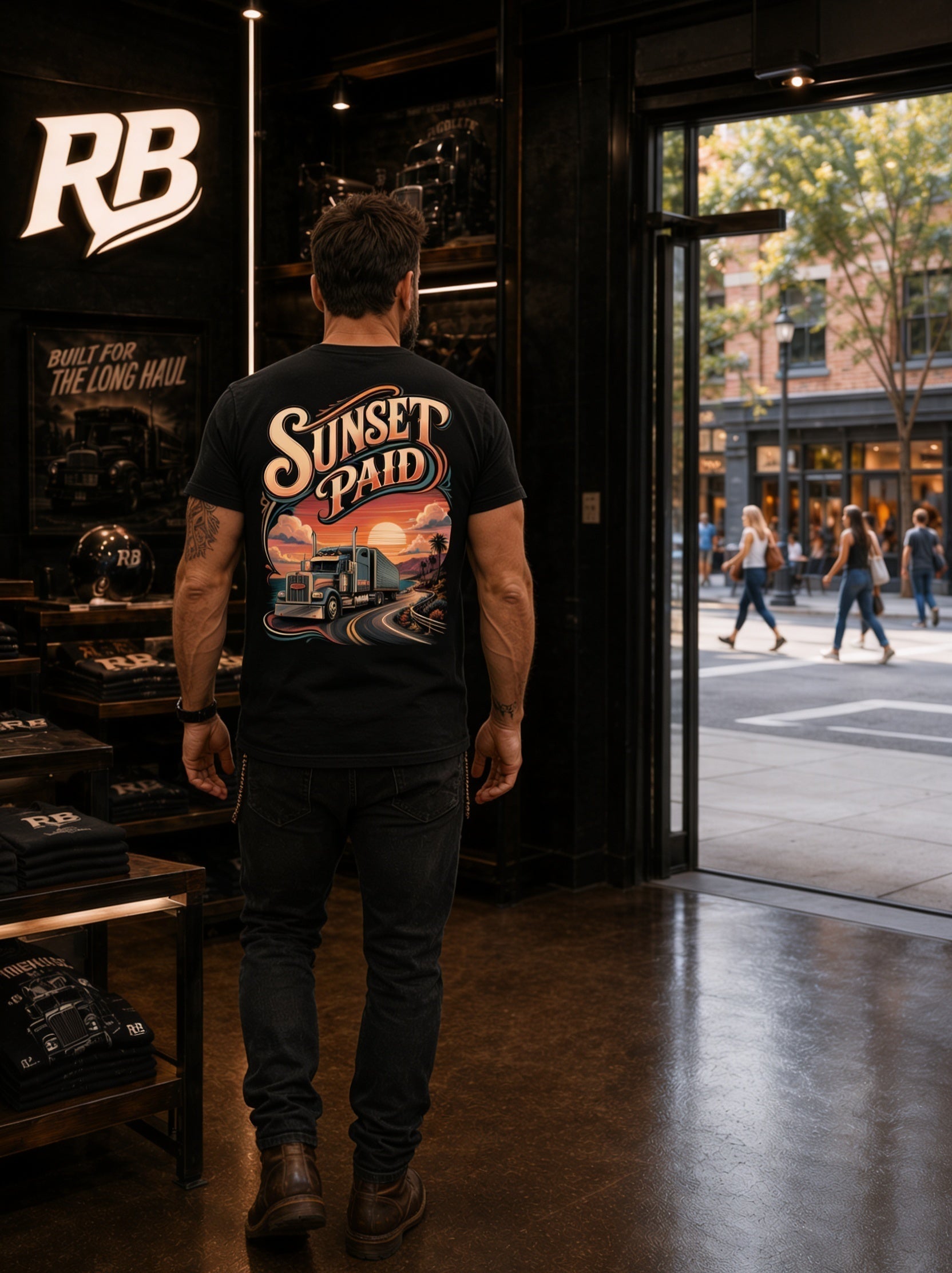 Sunset Paid - Premium Tee New